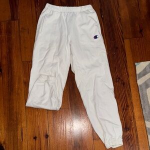 Champion Unisex White Jogger Pants